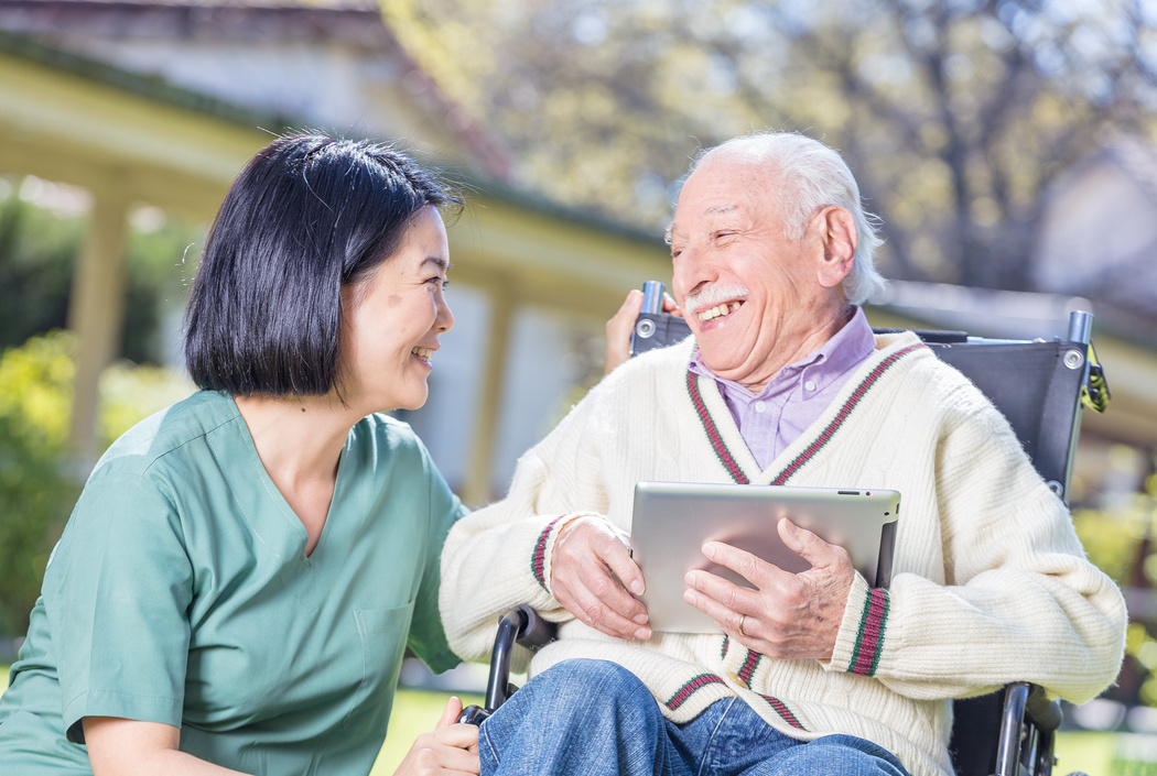 Happy Elder Patient 