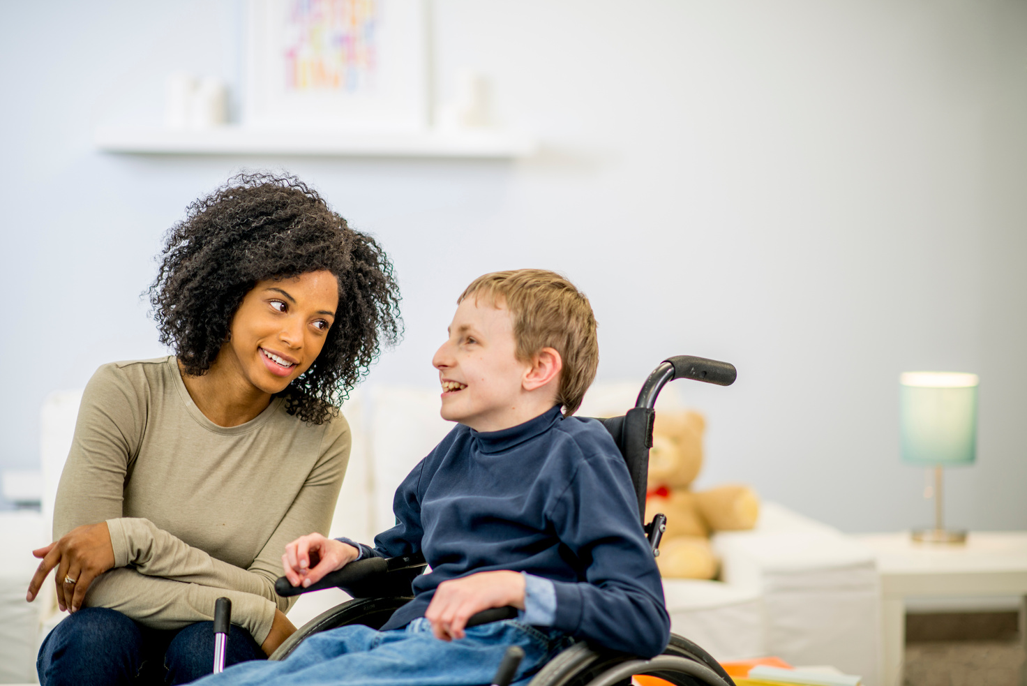 Boy with Developmental Disability